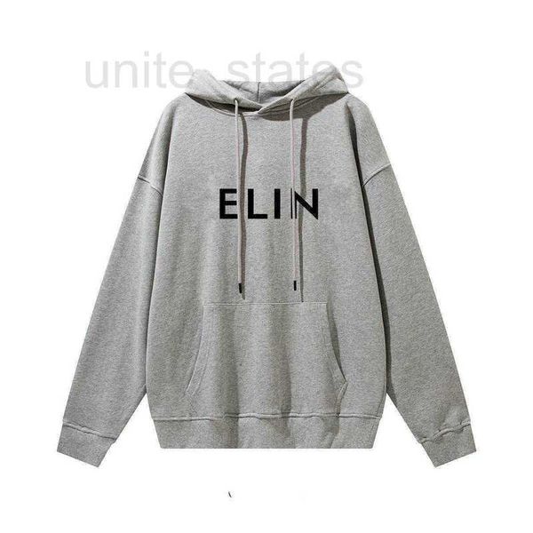 

men's hoodies & sweatshirts popularmen's brand fashion new letter printed loose autumn and winter long sleeve for men women gray i, Black