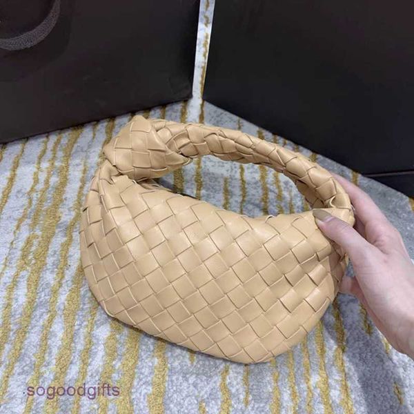 

mini bottegas bag jodie venetas early spring net red portable ox horn bag cloud 2023 new fashion versatile woven women's leather hand w