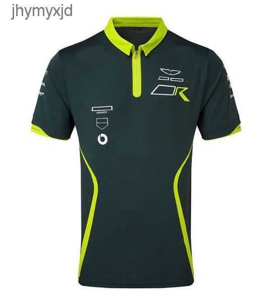 

2021 formula one co-branded car f1 team racing suit short-sleeved polo shirt breathable half-sleeved round neck custom t- 9 cl89, White;black