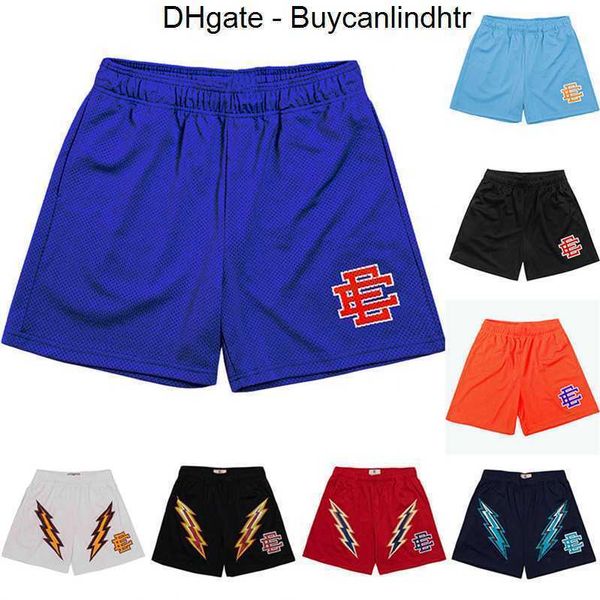 

4t7d 4t7d eric emanuels ee basic short mens womens designers fitness shorts mesh breathable beach pants sports series basketball pant new yo, White;black