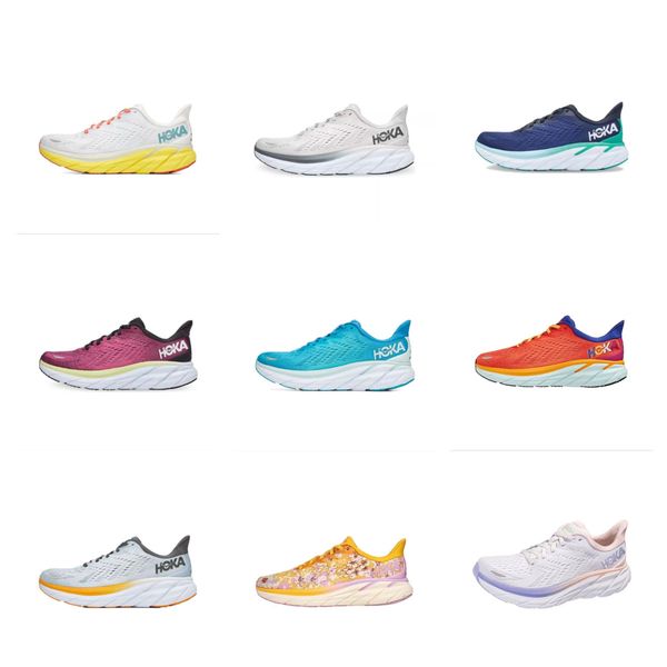 

hoka one one clifton 8 athletic shoe running shoes bondi 8 carbon x 2 sneakers shock absorbing road fashion mens womens r women men size 36-