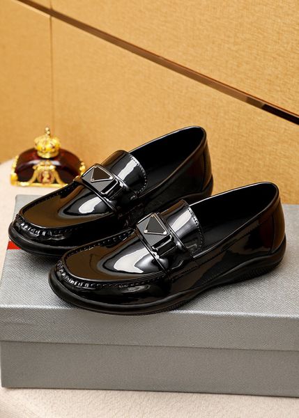 

new 2023 men's brand business genuine leather dress shoes men walking casual loafers wedding party driving shoes size 38-45, Black
