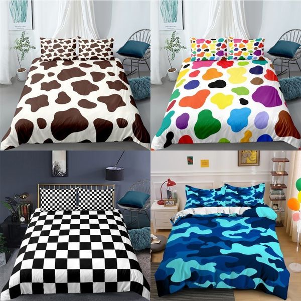 

bedding sets fashion camouflage pattern polyester bedding sets child kids covers boys bed linen set for teens king size bedding set 230427