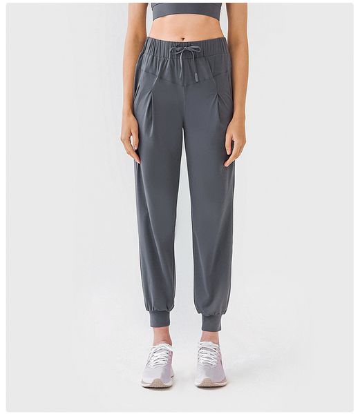 

ladies drawstring quick dry casual sports fitness solid color ladies sweatpants