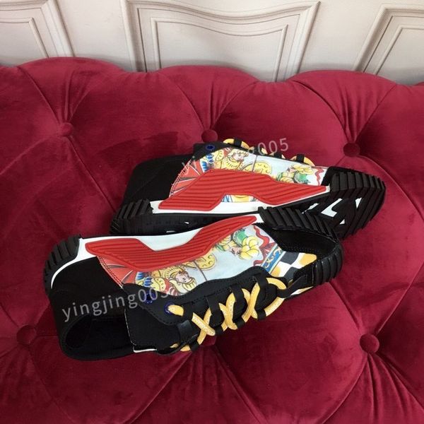

2023r causal shoes fashion men leather lace up platform sole sneakers white black womens velvet sued