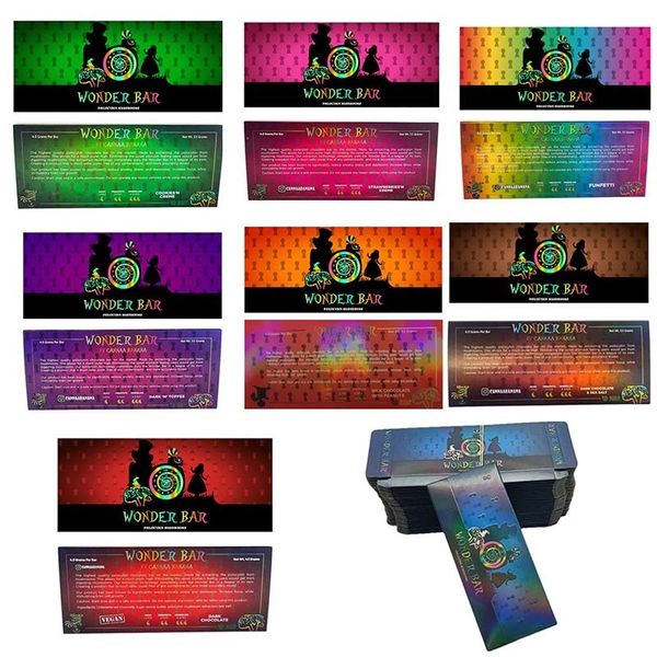 

wonder bar 4g mushroom chocolate boxes 8 flavors with compatible chocolate mold foil wrapper 10 pack display boxes