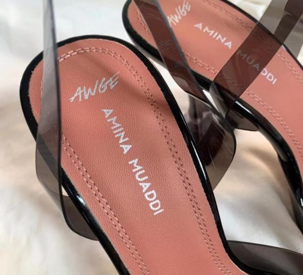 

dress shoes amina muaddi pvc butterfly sandals women awge style party wedding dress shoes slip on stiletto high heels fashion bran4152785, Black