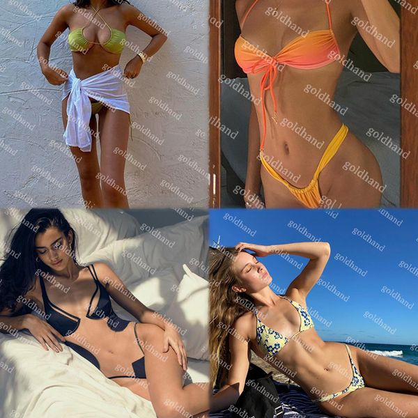 

23 new women backless swimwear designer bikini set lace halter bathing suit inlay diamond swimsuit summer beachwear, White;black