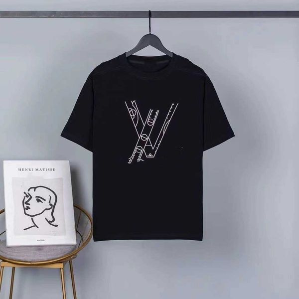 

2023 popular summer designer t-shirt cotton black and white casual fashion classic sports t-shirt fashion big brand letter series s-xl size, White;black