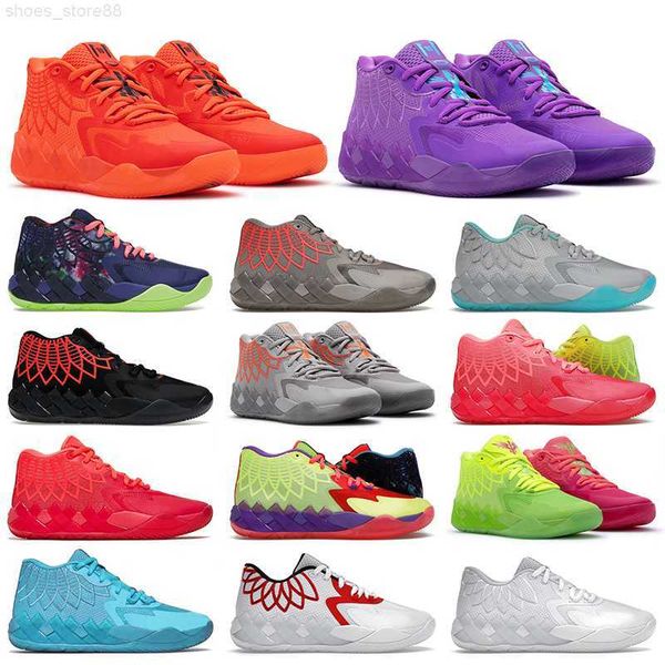 

2022 lamelo balls basketball shoes mb.01 mens 3 ball trainers rick and morty rock ridge red black blast not from here ufo galaxy queen city