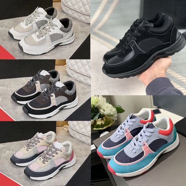 

mens tracksuits designer brand sneaker calfskin casual shoes reflective luxury vintage suede leather men trainers fashion stylist patchwork, Gray