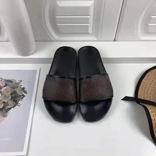 

casual shoes sandal designer slipper beach shoes cool effortlessly stylish slides 2 straps with adjusted gold buckles women and men summer s, Black