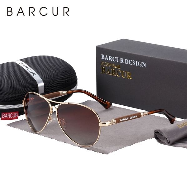 

sunglasses barcur design memery alloy sunglasses polarized gradient men's sun glasses women pilot eyewear mirror shades de sol 230427, White;black