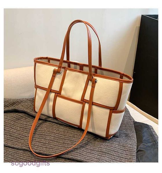 

bottegas bag point venetas women's large capacity canvas tote bag 2023 new one shoulder hand armpit woven commuter shopping with logo j