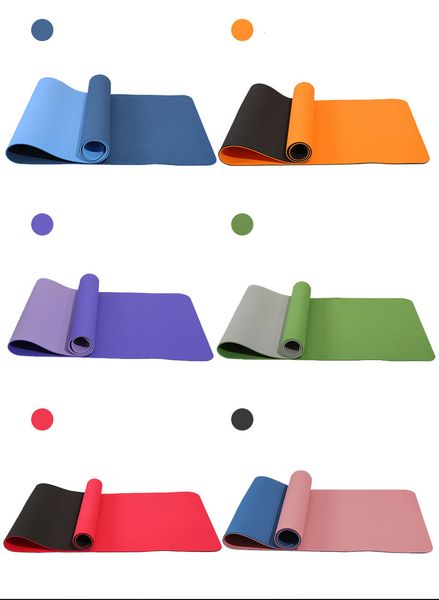 

6mm yoga mat for home workout non slip workout mats eco exercise mats gym mats gym pilates mat workout for yoga pilates floor gym two-tone