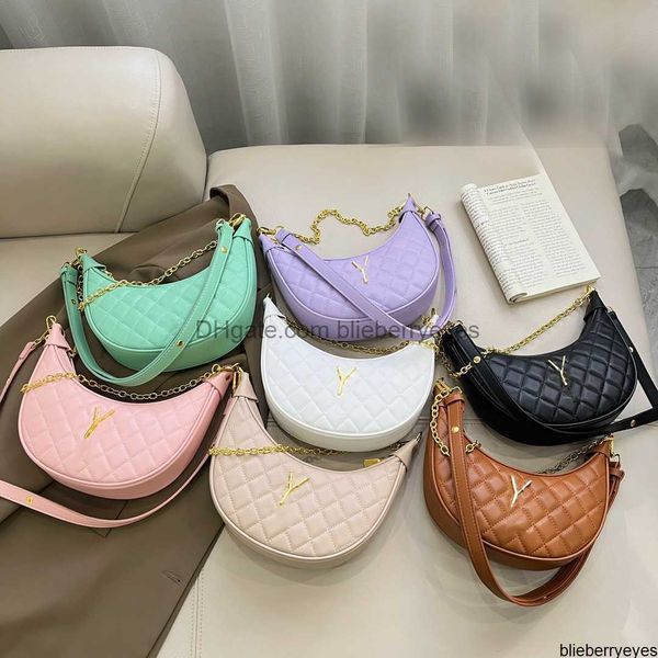 

y-shaped fashion designer dumpling bag crossbody bag women's street fashion item sheepskin high-quality bag multiple colors crossbody b