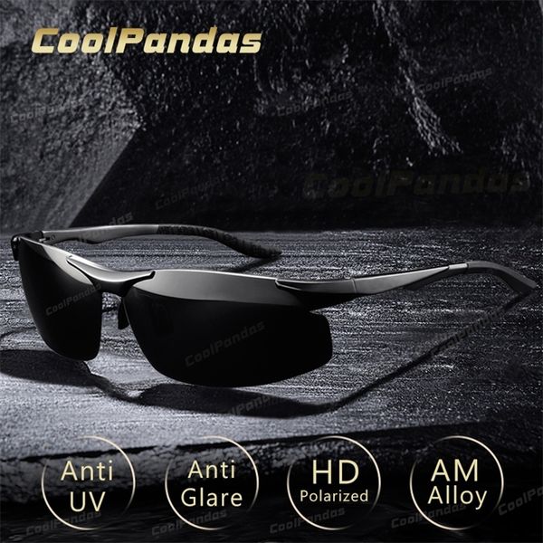 

sunglasses aluminum hd polarized pochromic sunglasses men driving sun glasses male outdoor sport eyewear anti-uv de sol masculino 230427, White;black