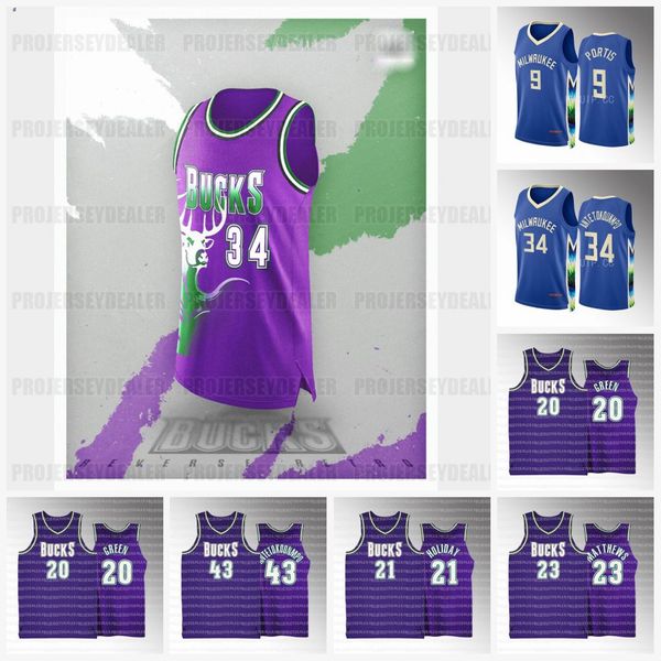 

giannis 34 antetokounmpo jersey milwaukees reverse retro buck khris 22 middleton jrue 21 holiday brook 11 lopez bobby 9 portis connaughton 7, Black;red