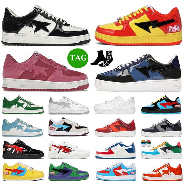 

casual shoes men women platform sneakers black patent blue green triple white camo combo pink red pastel pink mens trainers sport scarpes