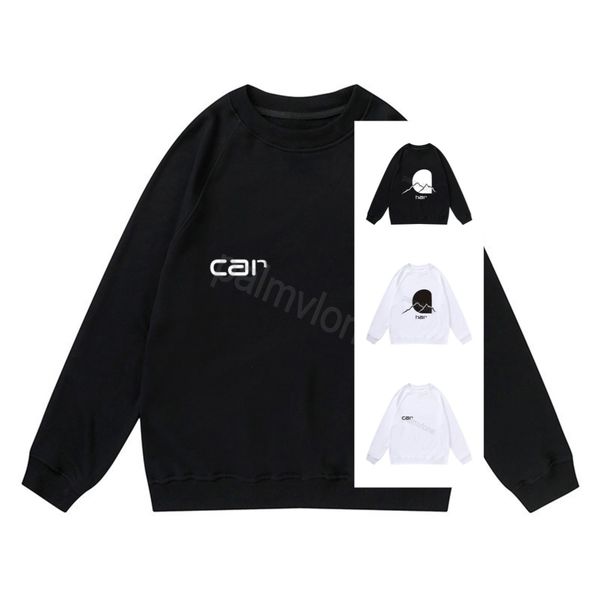

womens men's carharr hoodie ts designer sweatshirt men's hoodies letter carharr logo ts printed women round neck cotton casual fas, Black
