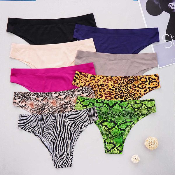

briefs panties 3pcsset women's summer ice silk underwear seamless panties female briefs lowrise lingerie j230426, Red;black