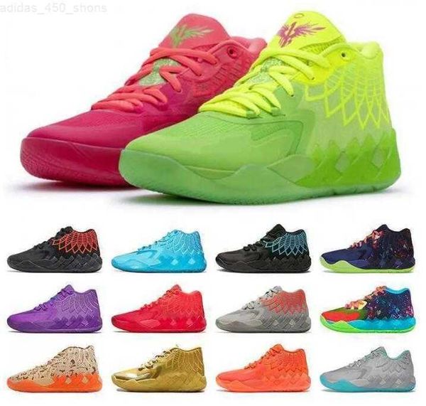 

2023 mb.01 mb-1 men women basketball shoe green black red blue rick morty mens trainer breathable comfortable sport sneakers lamelo ball