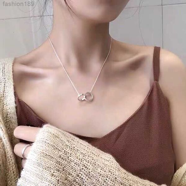 

beans pendant necklace with diamonds designer jewelry womens necklaces as gift box, Silver