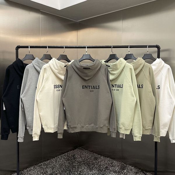 

couple hoodie solid color fashion sweater high street loose fitting designer double line silicone hoodie fashion coat, Black