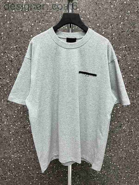 

men's t-shirts designer2023 men's plus tees polos summer cotton t-shirt round neck printed pocket short sleeve oversized us eu siz, White;black