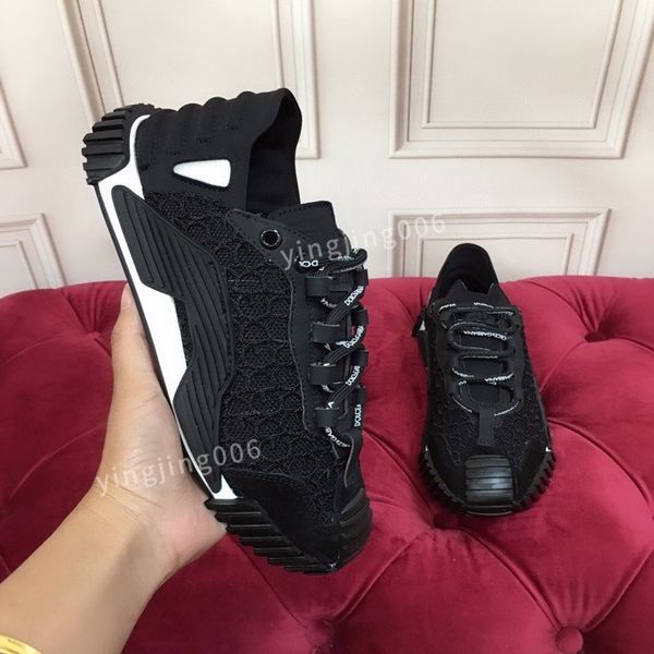 

women designer casual shoes leather lace-up sneaker brand lady flat running trainers letters womens gym sneakers2023, Black