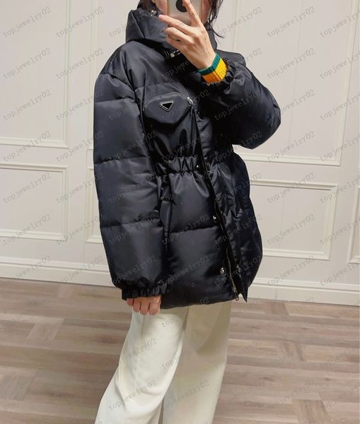 

2022womens jackets designer parkas 22ss puffer jacket zipper parka down coat windbreaker warm casual female coats, Black;brown
