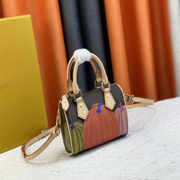 

new fashion printed crossbody bag with small design sense handheld women's boston pillow bag