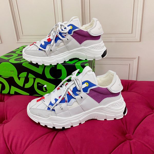 

2023 new casual shoes classic men women calfskin shoes vintage sneakers reflective sneaker 0412, Black