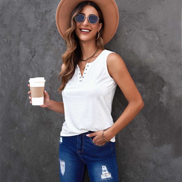 

women's shiying solid summer new deep v-neck fashion sleeveless racerback women active, White