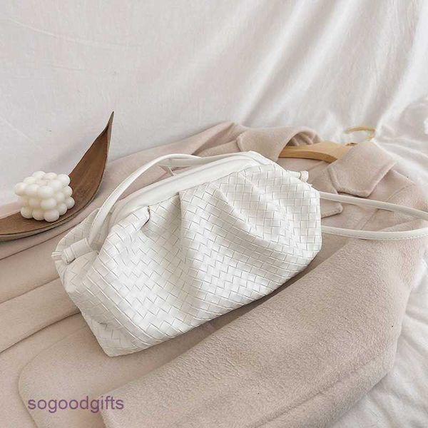 

bag mini bottegas jodie venetas woven net red cloud small bag foreign style women's 2023 new fashion korean version single shoulder mes