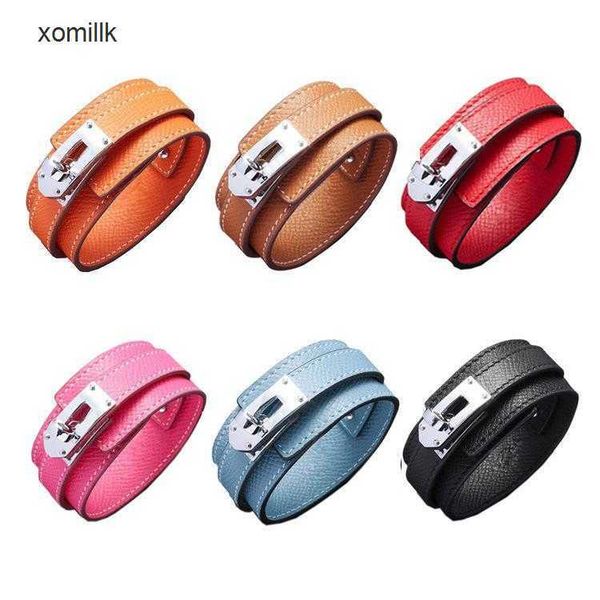 

hermm gift bracelets fashion titanium steel bracelet with wide and narrow double layer cross pattern sided, Black