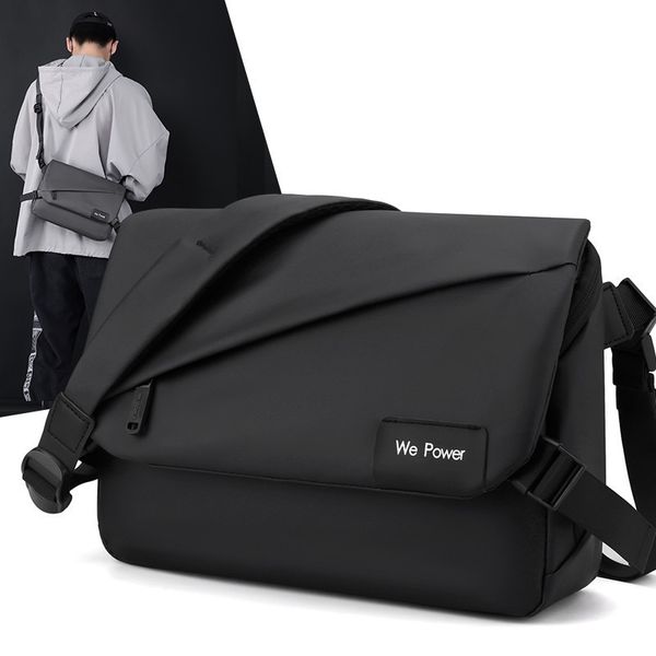 

external frame packs men's simplicity oblique satchel fashion one shoulder bags large capacity water proof messenger bag business brief