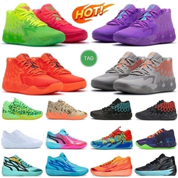 

Ball Lamelo Basketball Shoes Rick and Morty Rock Ridge Red Queen Not From Here Lo Ufo Buzz Black Mens Trainers 03 Sneakers, Beige