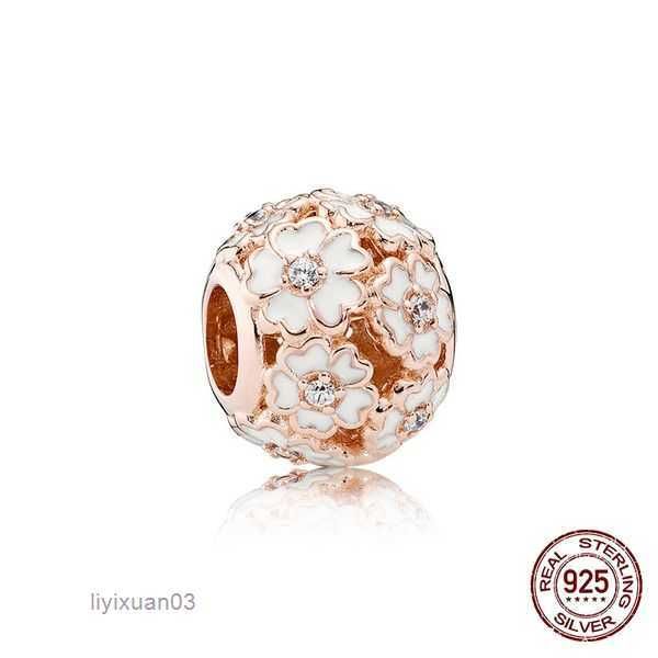 

pandorabeaded, strands 925 sterling silver rose love heart zircon series pendant diy beads fit pandora charm bracelet jewelry ex6w, Black