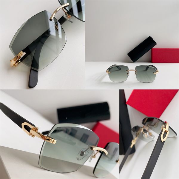 

designer sunglasses for men's and women's luxury diamond cut lens brand design piccadilly irregular frameless man fashion square s, White;black
