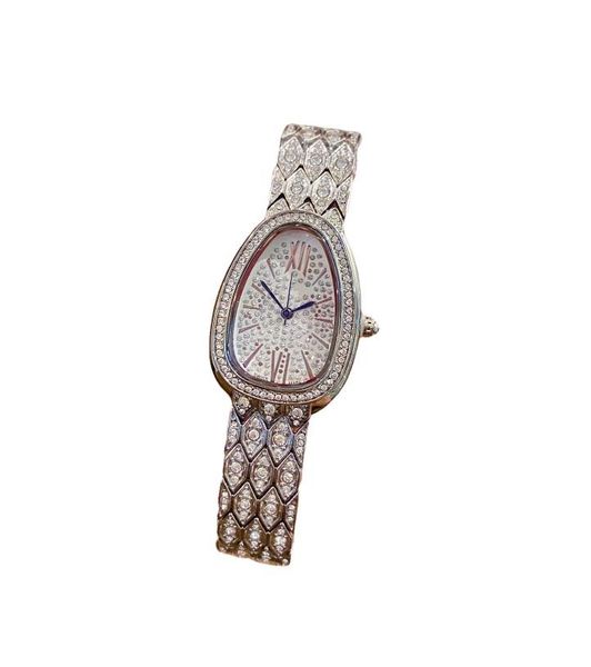 

women's watch banquet event jewelry egg face watch luxury decoration jewelry watch women's snake head watch, Slivery;golden