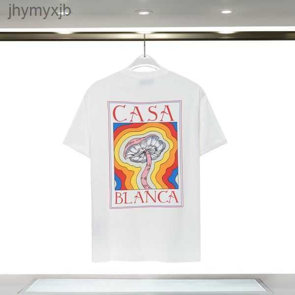 

mens designer t shirt casablanc shirt man womens t shirts with letters print short sleeves summer casablanca t-shirts men loose tees us size, White;black