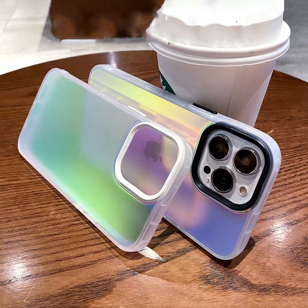 

luxury anti shock laser matte transparent soft case for iphone 14 13 12 11 pro max xs xr x 8 7 plus se3 lens protection cover