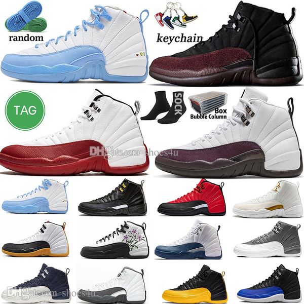 

12 basketball shoes for men women 12s cherry field purple stealth floral playoffs reverse flu game hyper royal taxi the master 11 11s mens t