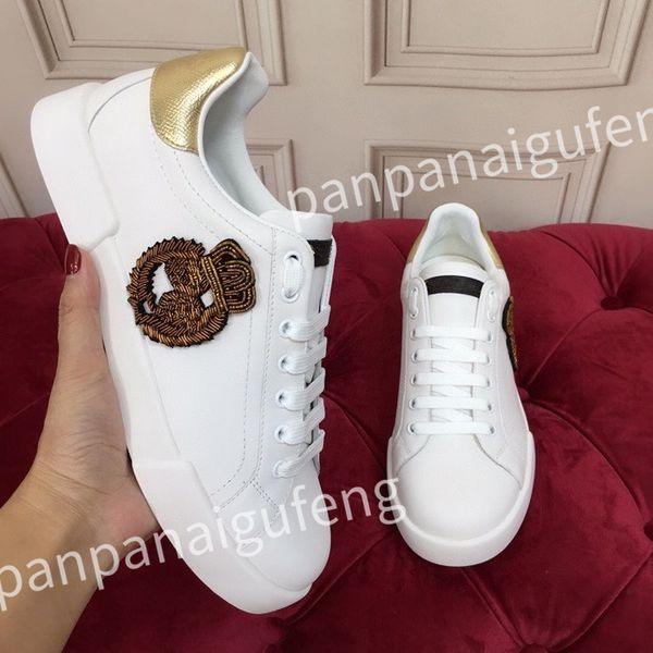 

luxurys designer casual shoes calf leather sneaker fashion lady white flat platform runners trainers for mens shoes sneakers, Black