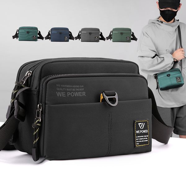 

external frame packs inclined bag men design feeling small chest shoulder leisure nylon fabric party 230427