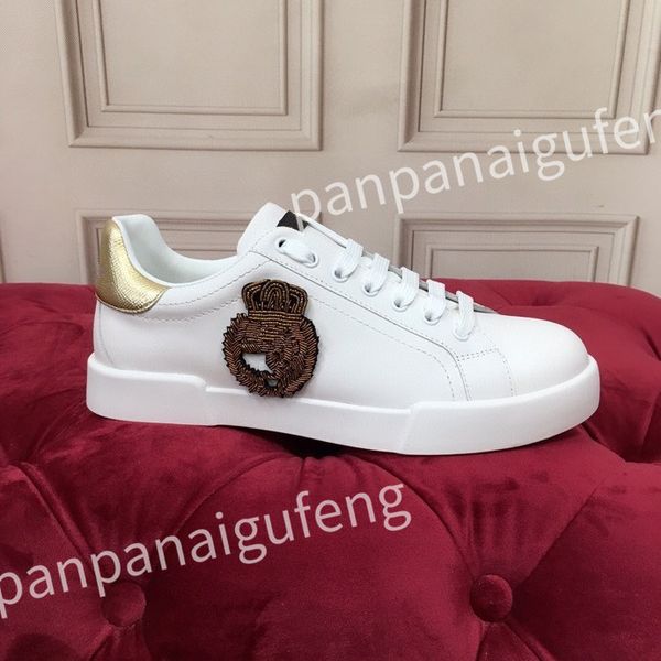 

2023 luxurys designer casual shoes calf leather sneaker fashion lady white flat platform runners trainers for mens shoes sneakers, Black