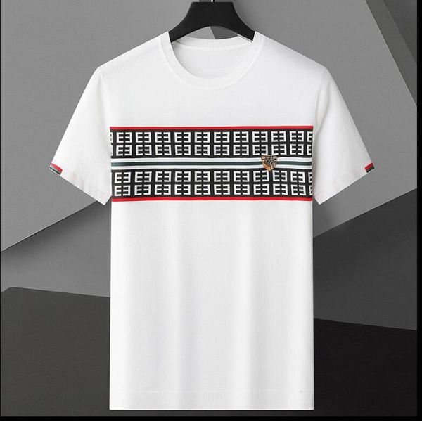 

men's t-shirts for designer o-neck striped t-shirt harajuku short sleeve hip hop t-shirts business casual tees, White;black