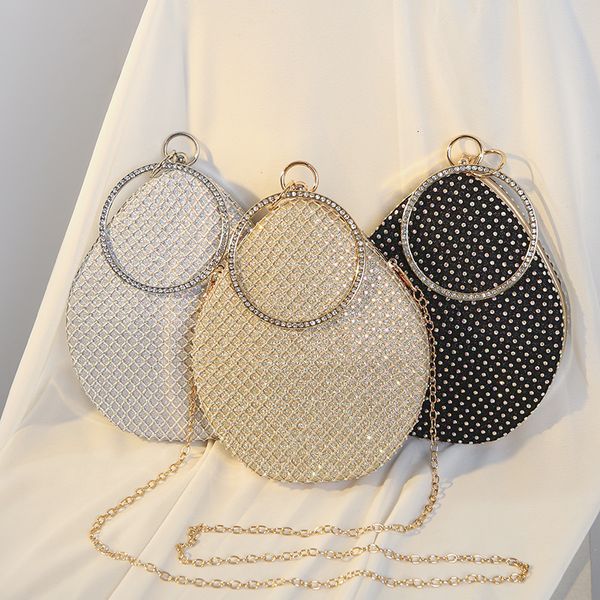 

evening bags fashion women clutch bag pu leather handbag with pearl solid luxury chain shoulder bag fit party birthday wedding 230427