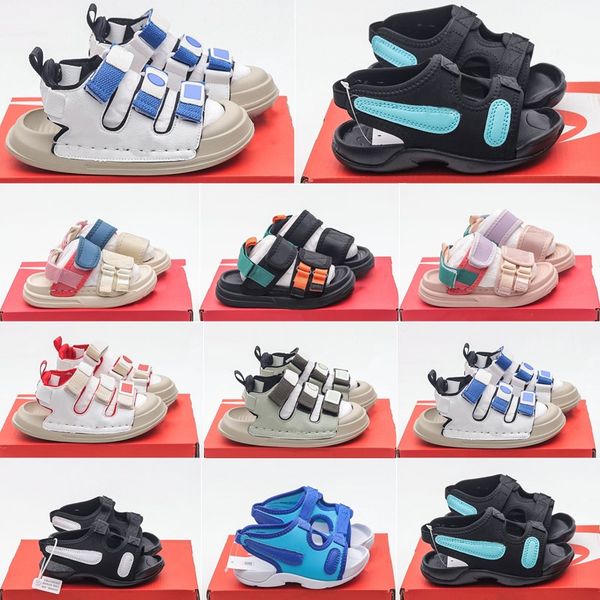 

toddlers sunray adjust kids shoes boys girls sandals preschool children beach shoe youth red blue closed toe infant roman sandal, Black;red